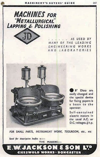 Vintage Ads: E.W.Jackson & Sons Ad